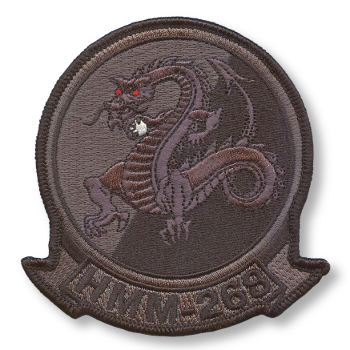 HMM-268 Squadron Patch (Black)