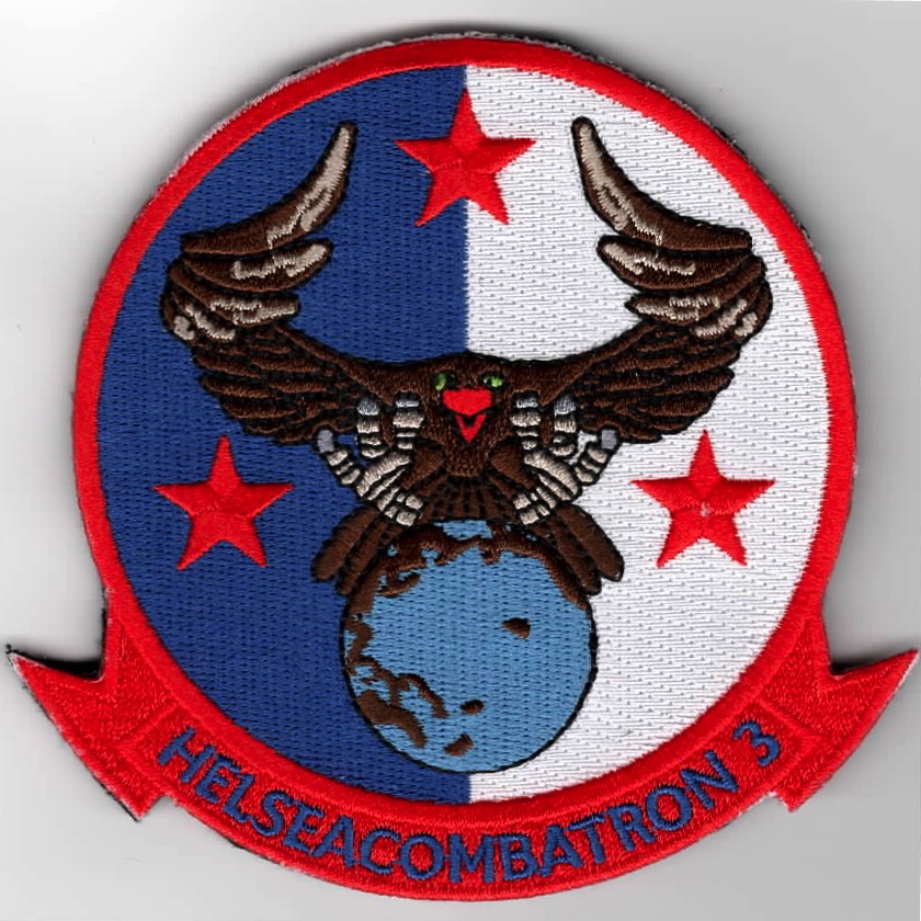 HSC-3 'Eagle on World' Sqdn Patch (Lg/K)