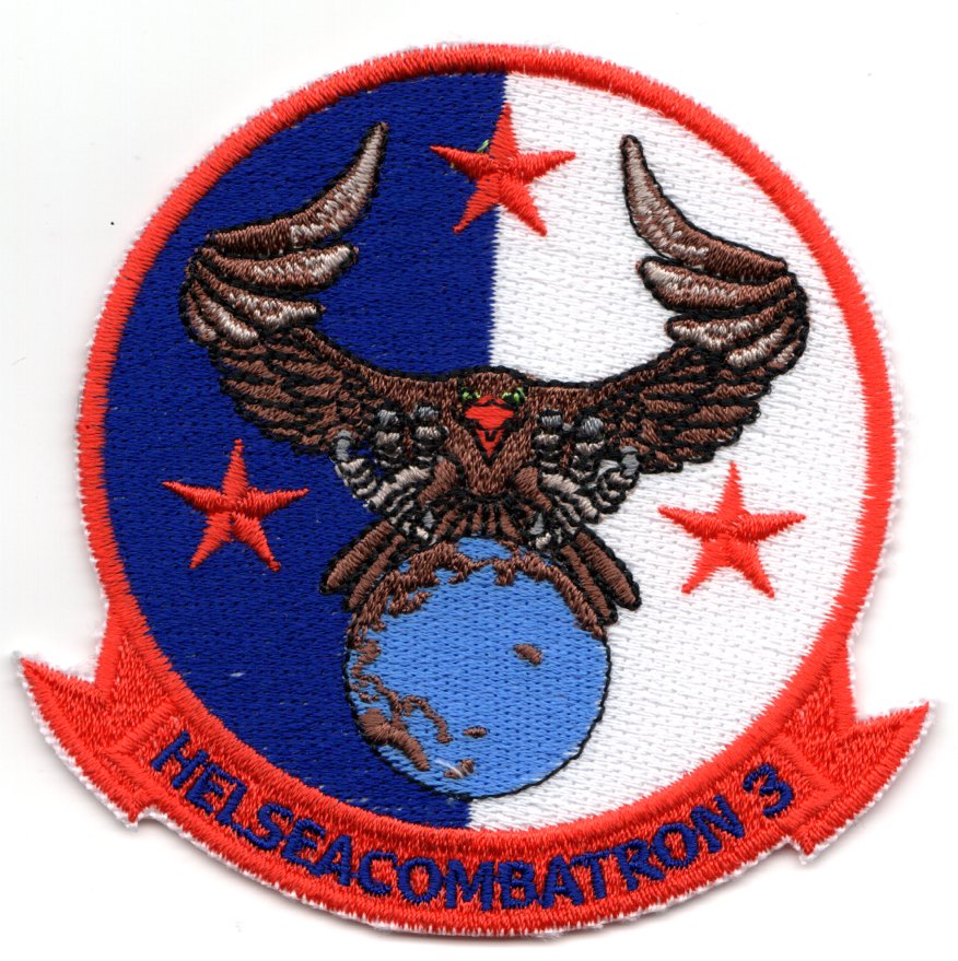 HSC-3 'Eagle on World' Sqdn Patch (Small/K)