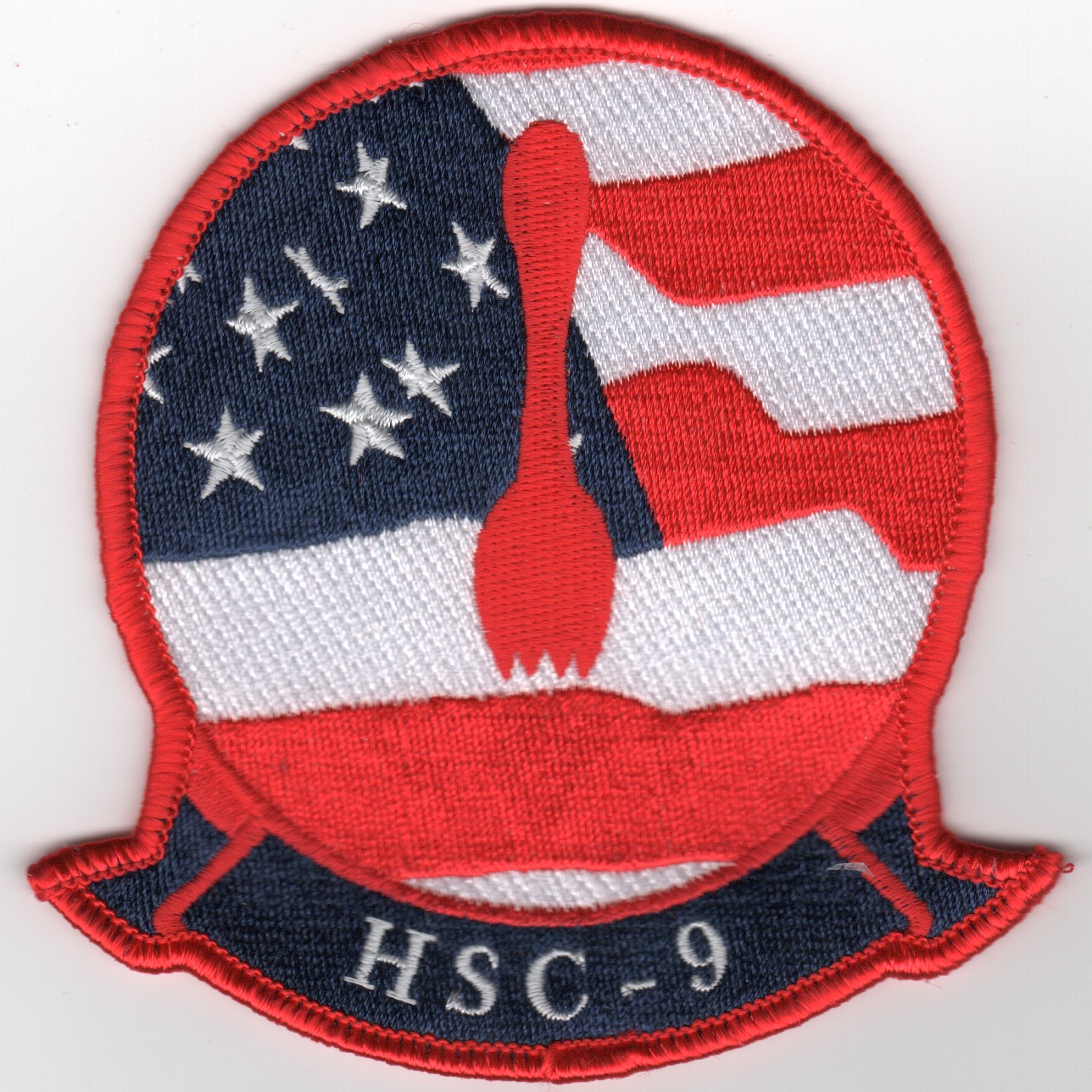 HSC-9 Sqdn 'SPORK' Patch (R/W/B)