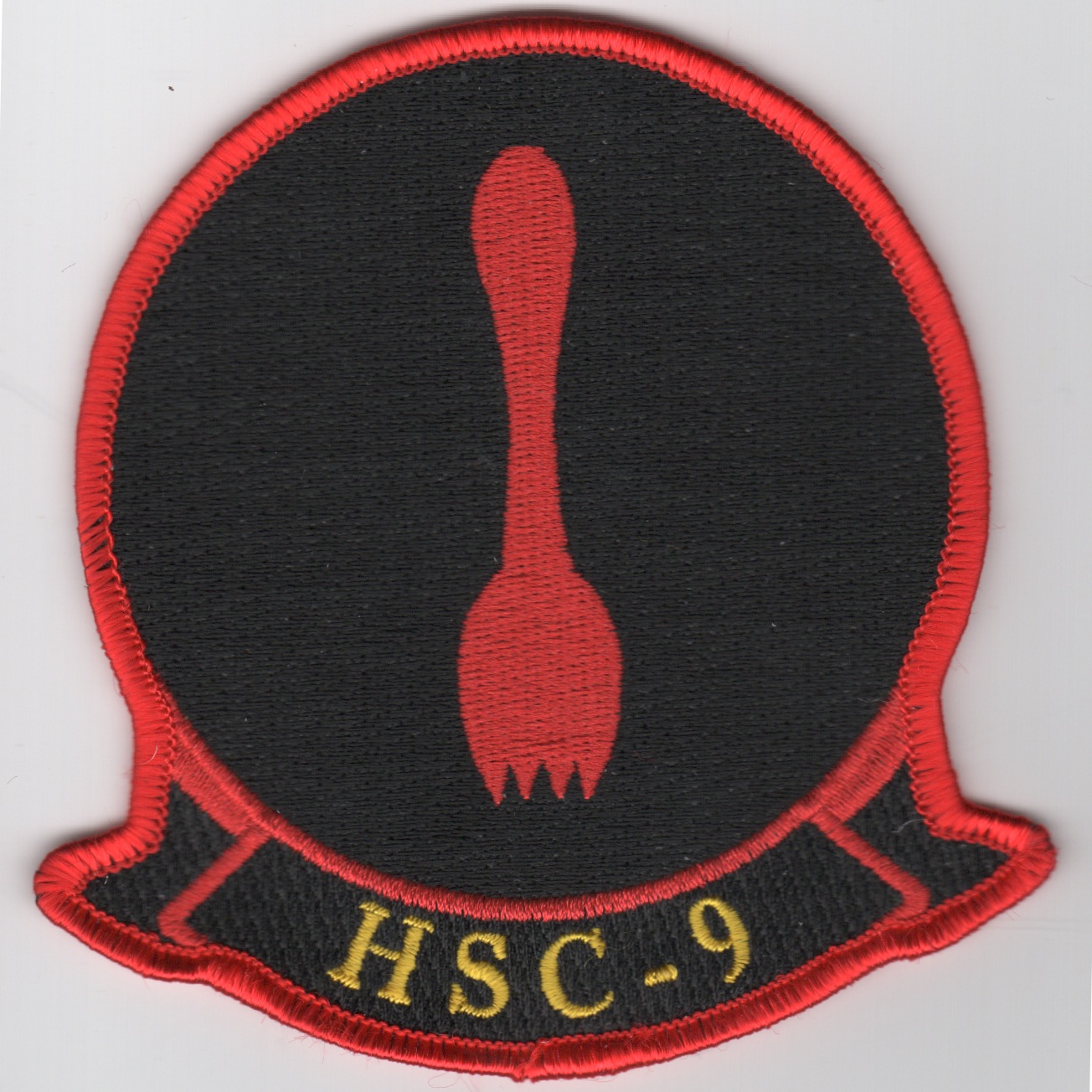 HSC-9 Sqdn 'SPORK' Patch (Black)