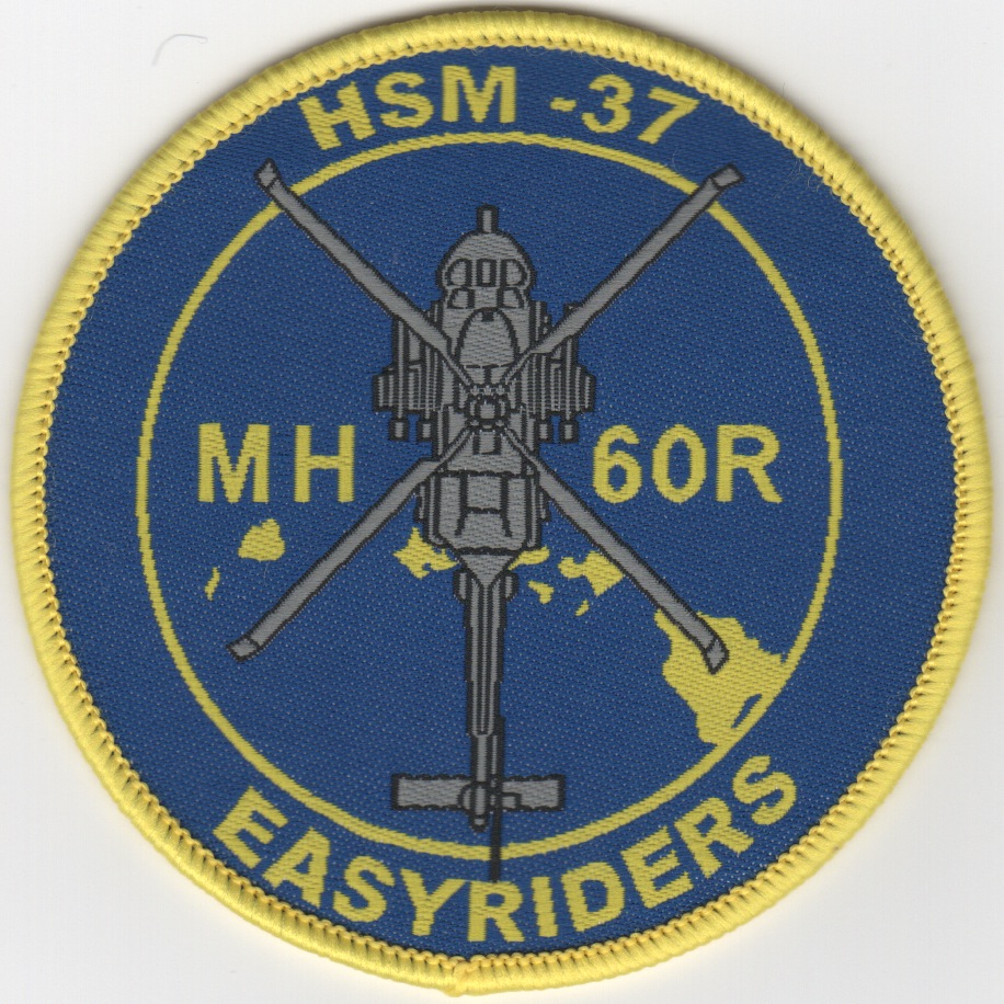 HSM-37 'MH-60R' Easyriders Patch (Silk/Blue)