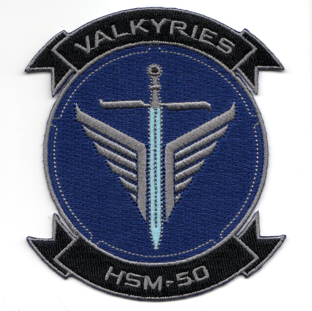 HSM-50 'VALKYRIES' Squadron (Blue/Embroidered/V)