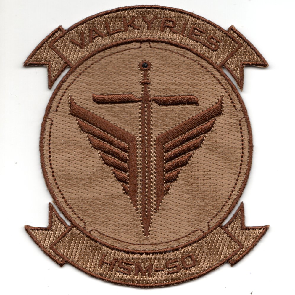HSM-50 'VALKYRIES' Squadron (Desert/Embroidered/V)