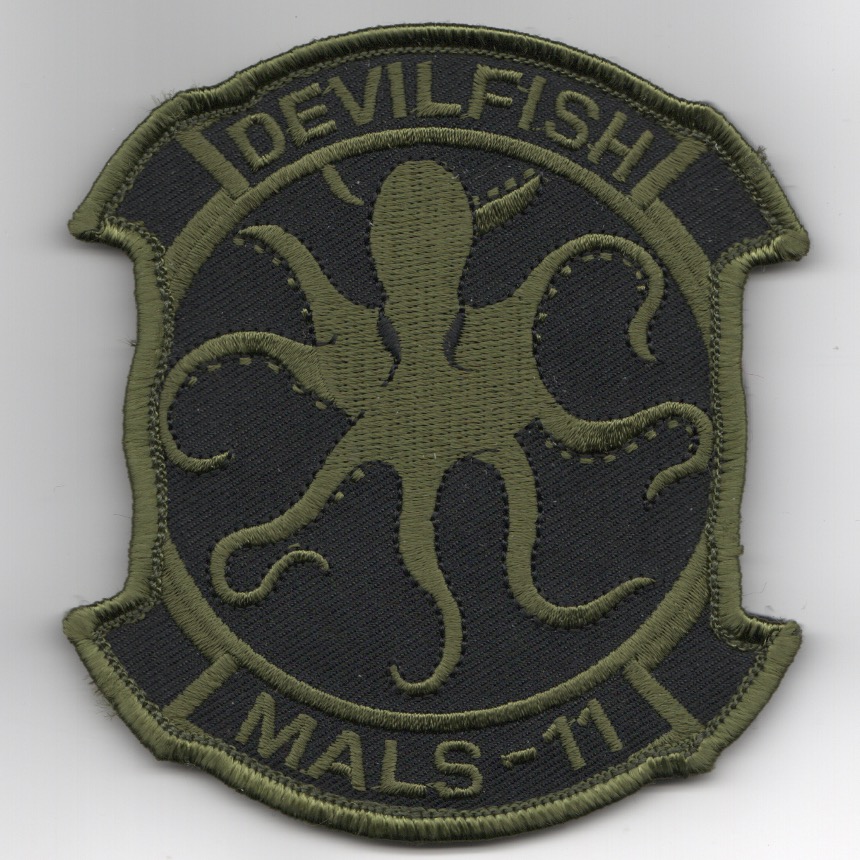 MALS-11 'Devilfish' Sqdn Patch (Subd)
