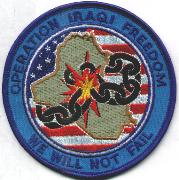 Operation Iraqi Freedom Patch (Blue)