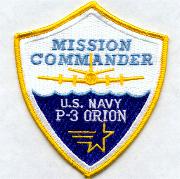 P-3 Mission Commander Patch (Shield)