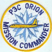 P-3 Mission Commander Patch (Round)