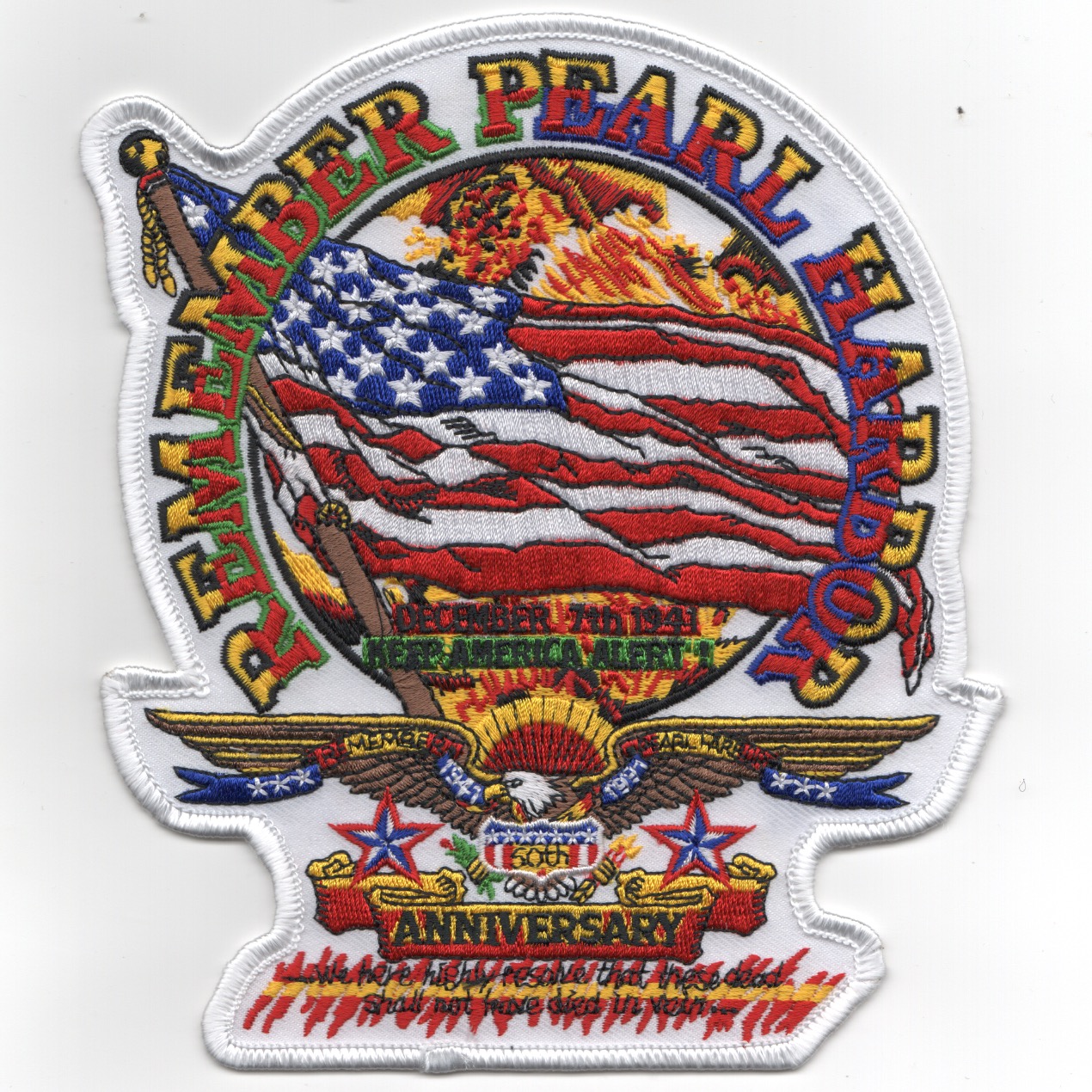 Pearl Harbor-1991 50th Anniv. Patch