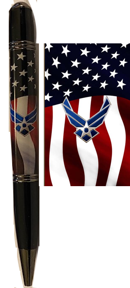 Veteran-made Handcrafted Pen: USAF LOGO