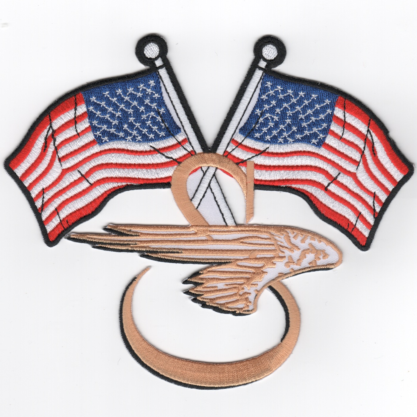 SH-60F Backpatch 'S' (2 American Flags)