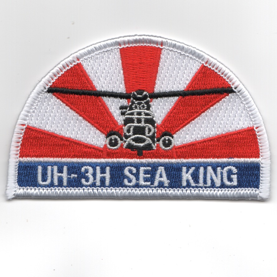 UH-3H 'Sea King' Helo Patch (Red/White Rays)