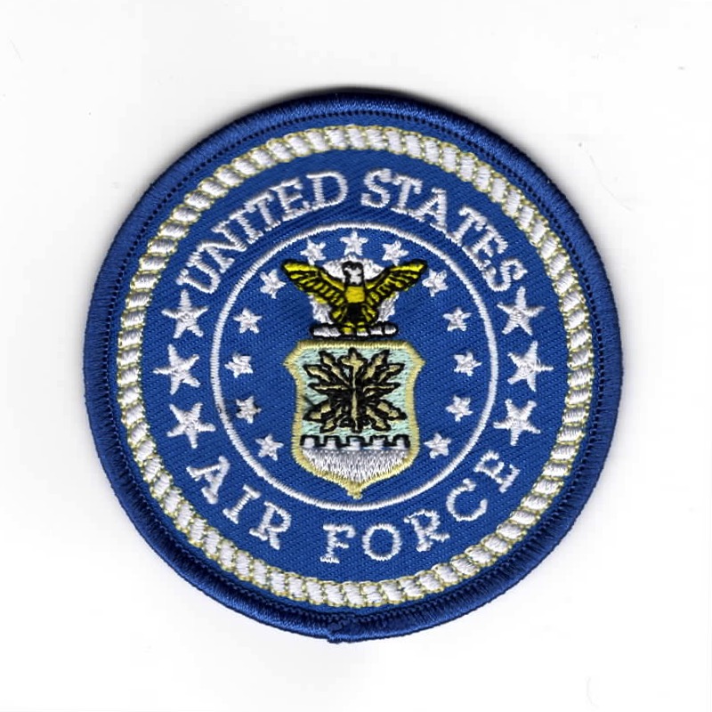 USAF 'OLD' LOGO Patch (Round/Blue/3-in)