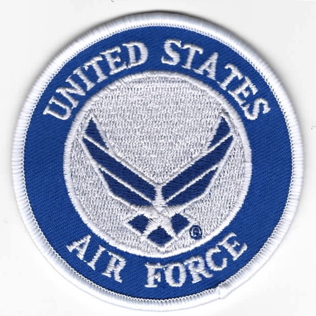 USAF Current LOGO Patch (Round/White/4-in)