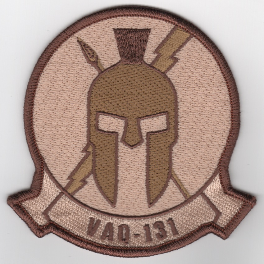 VAQ-131 Squadron Patch (Des/Sparta Mask/No Atom)