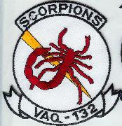 5" NAVY VAQ-132 2019 FAREAST SCORPS PACOM CRUISE RECTANGLE EMBROIDERED PATCH 