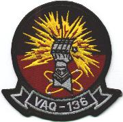 VAQ-136 Squadron Patch (Black Border)