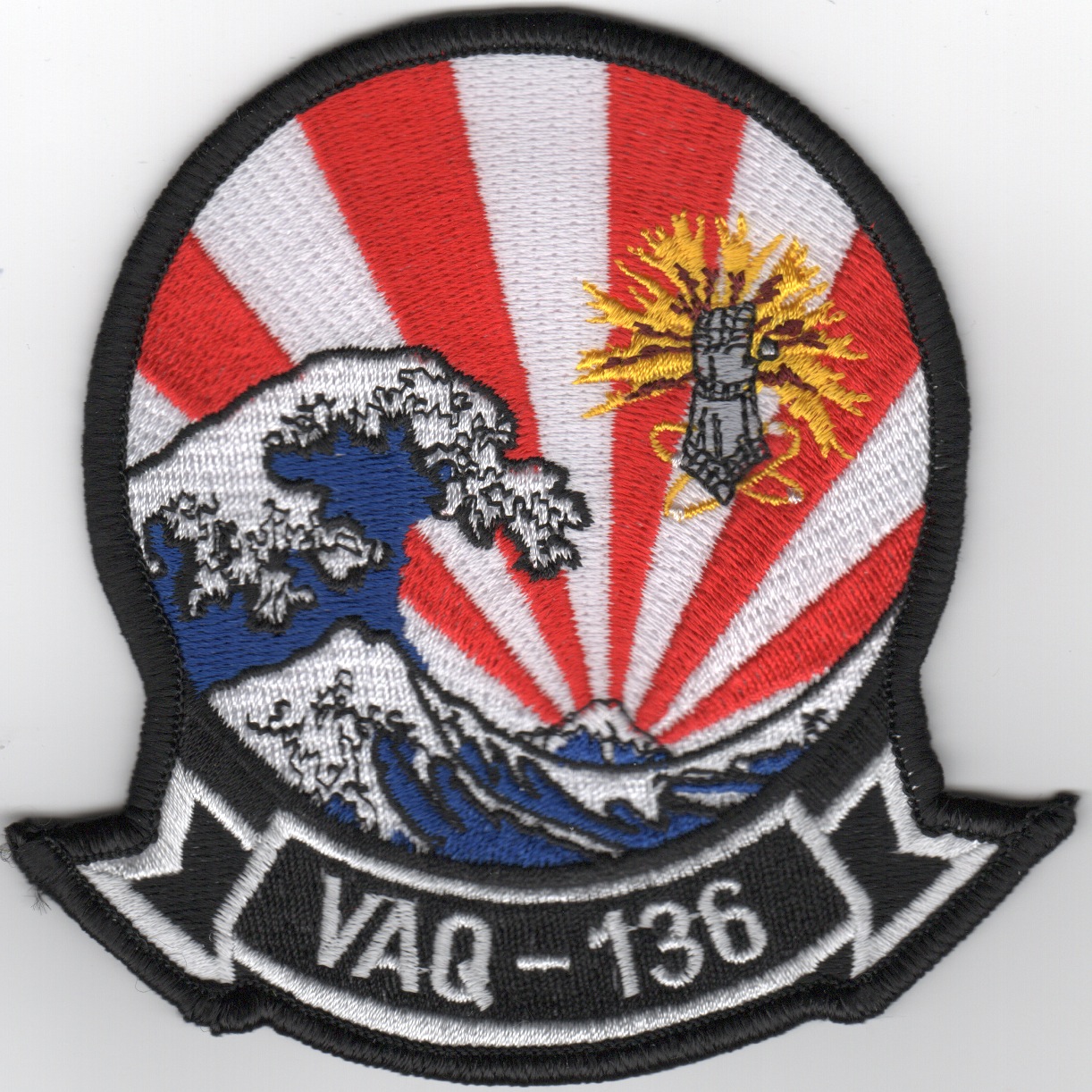 VAQ-136 Squadron Patch (Tidal Wave)