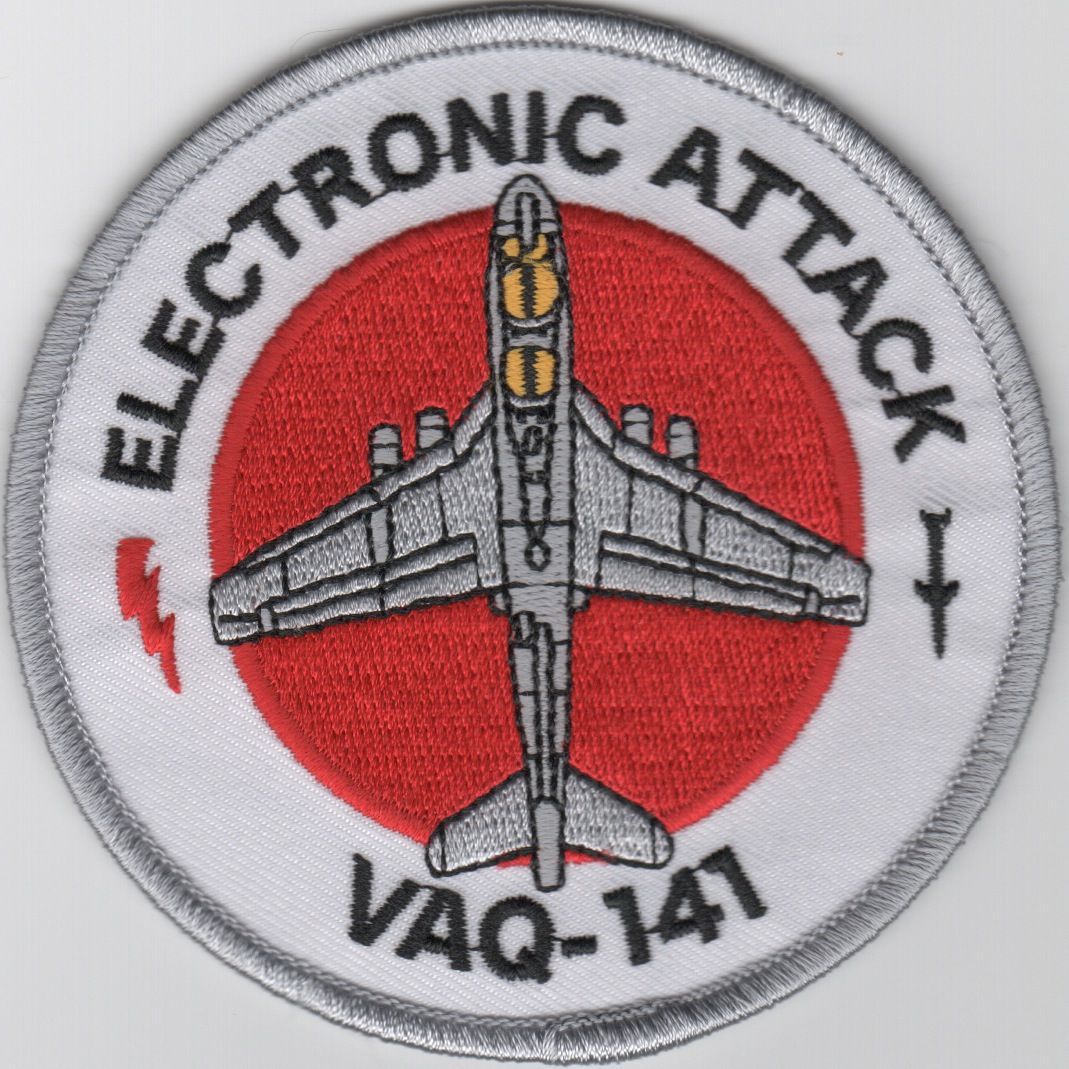 VAQ-141 EA-6B Aircraft Patch (White)
