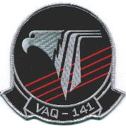 VAQ-141 Squadron Patch (Large/Wide Scroll)