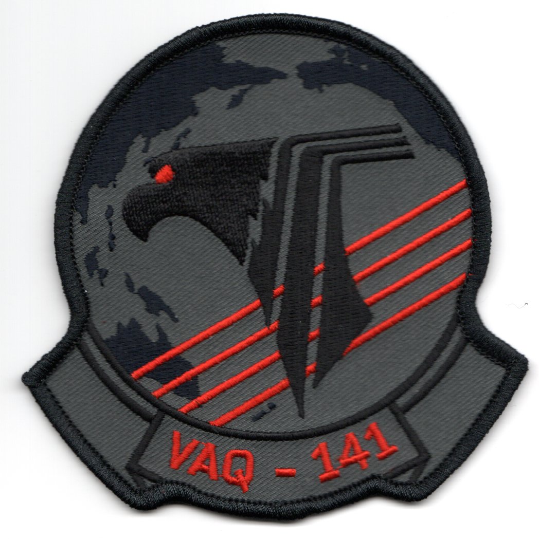 VAQ-141 Squadron Patch (Dark Gray/Black)
