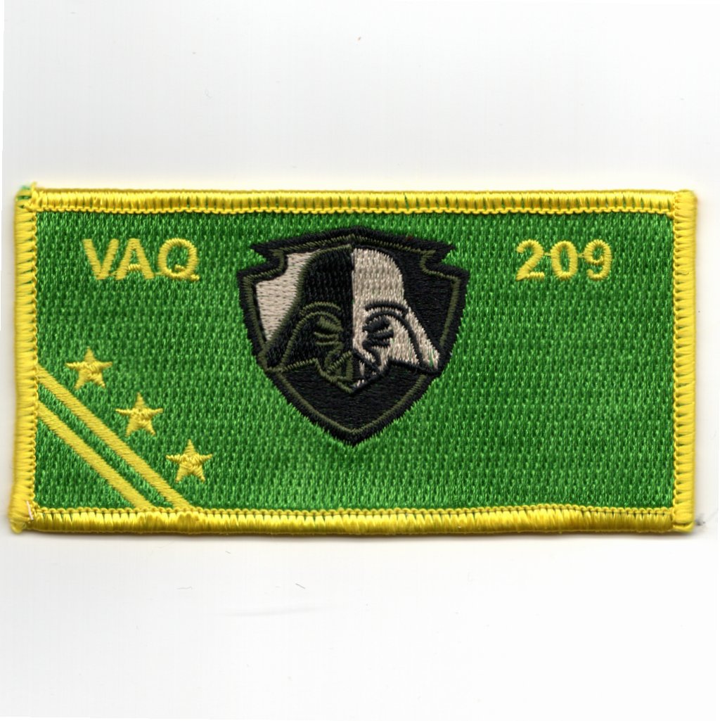 VAQ-209 'VADER' Nametag (Green/Yellow)