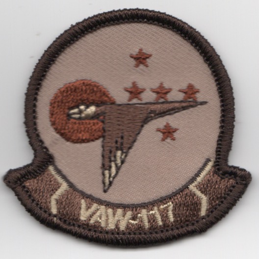 VAW-117 Squadron Patch (VERY Small/Des)