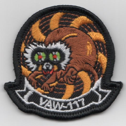 VAW-117 Squadron Patch (VERY Small/LEMUR)