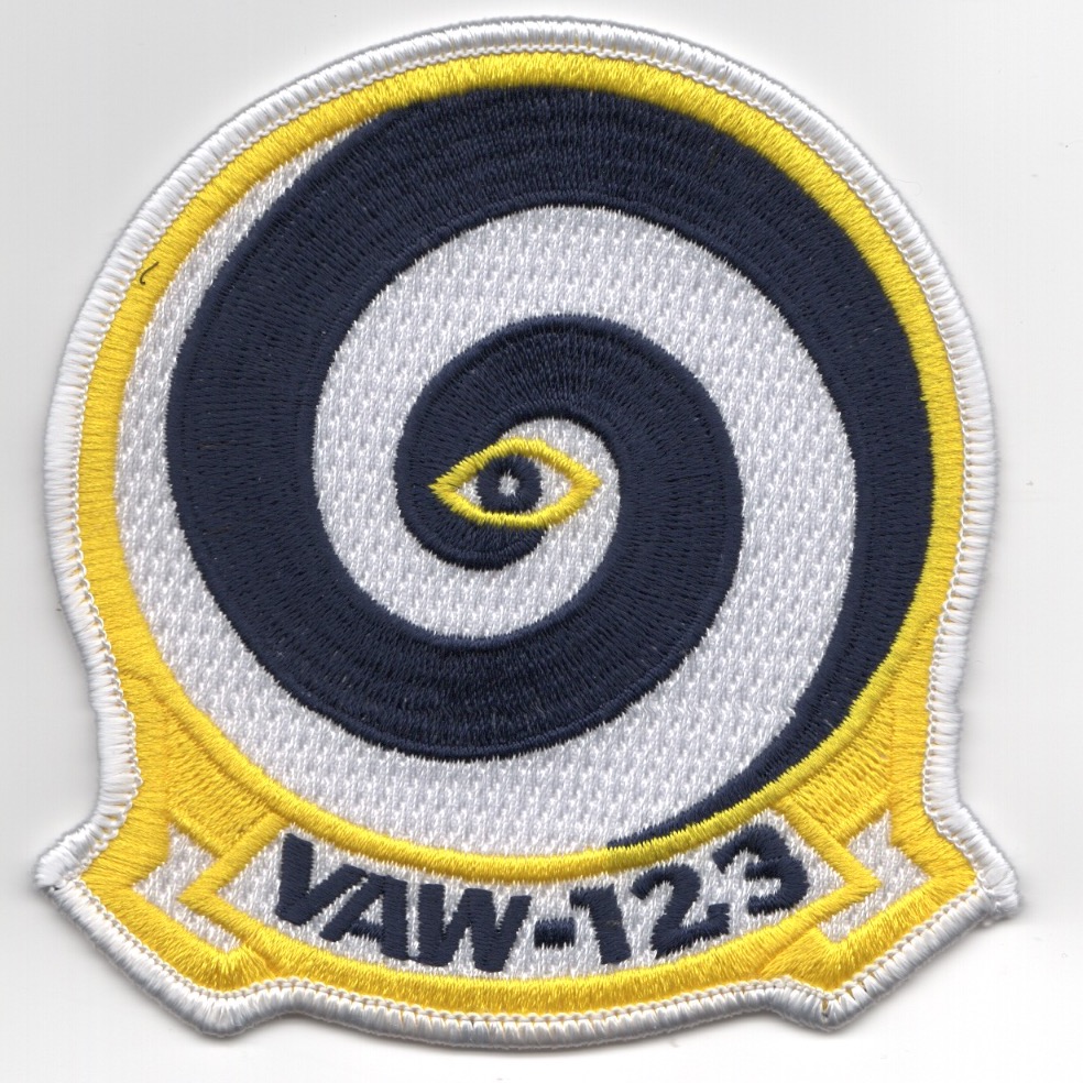 Sew On VAW-123 Screwtops Squadron Patch 
