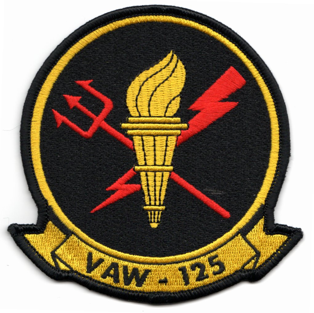 VAW-125 Squadron Patch (Yellow/Black)