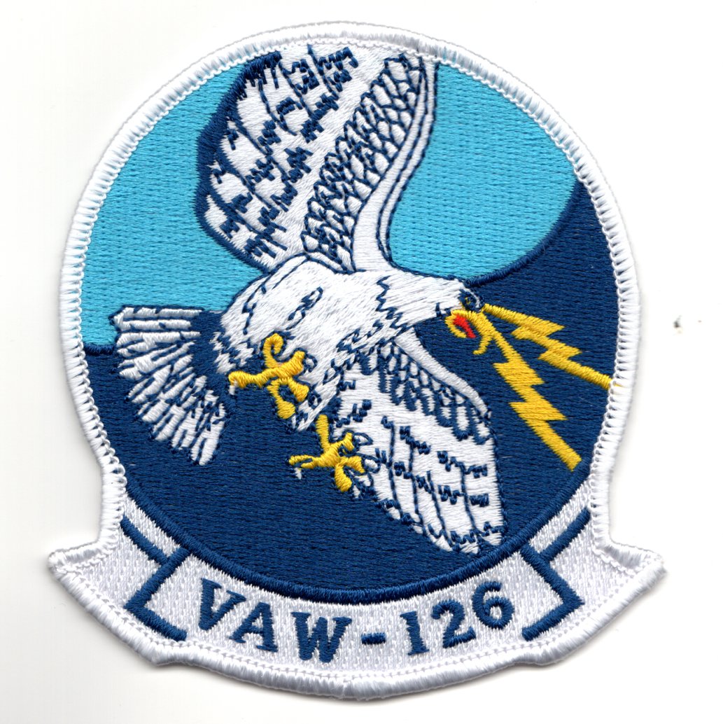 VAW-126 Squadron Patch (White Border)