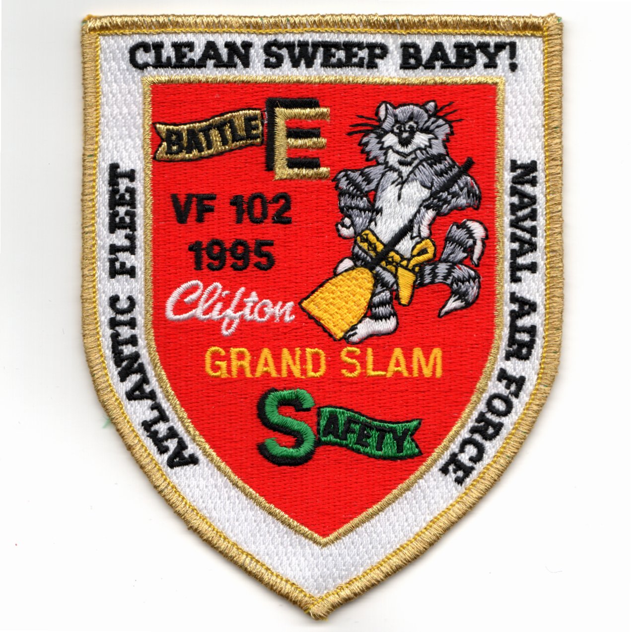 VF-102 1995 Grand Slam/Battle 'E' Patch (Shield)