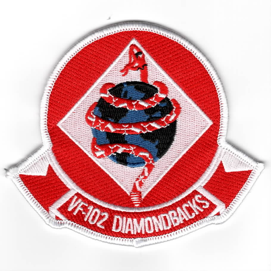 VF-102 'F-14-era' Squadron Patch (Med/3.75-in)