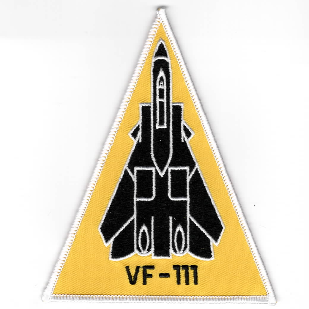 VF-111 F-14 A/C Triangle Patch (Yellow)