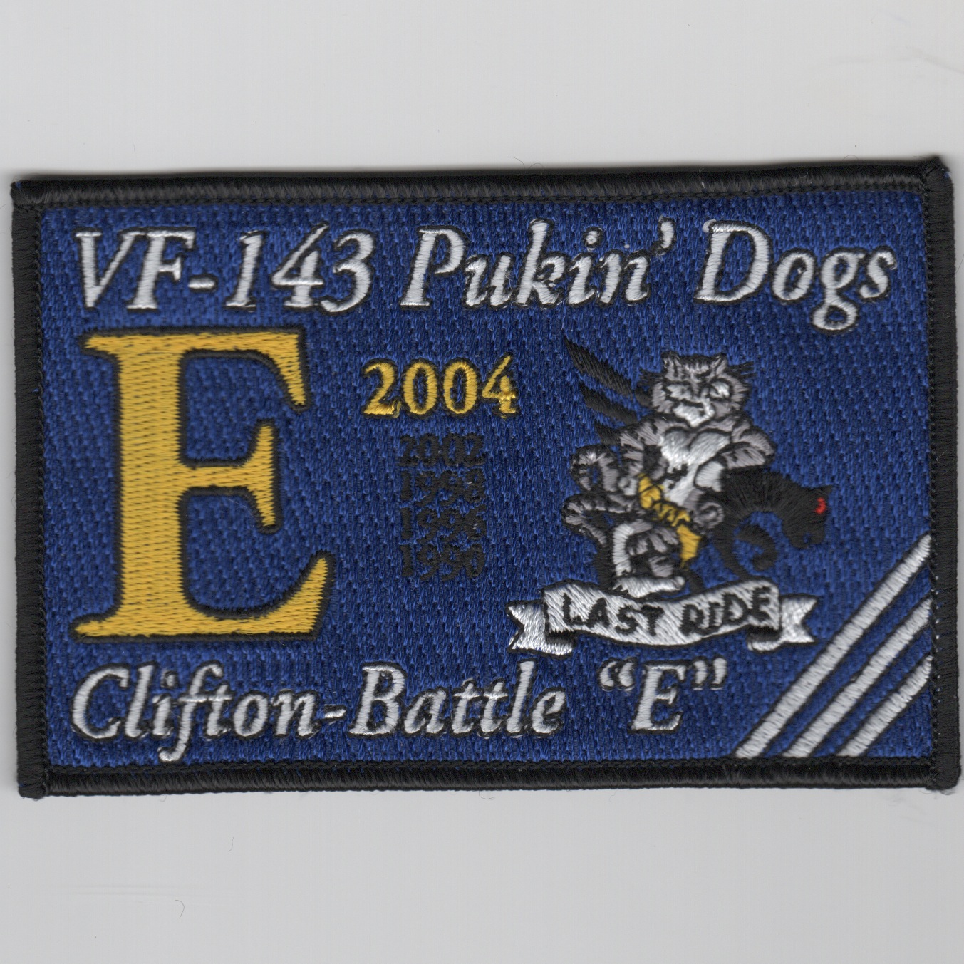 VF-143 2004 Battle 'E' Patch (Rect/Black Border)