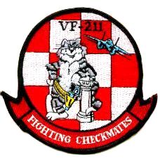 VF-211 Squadron Patch (Red-White)