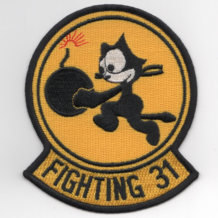 VF-31 Squadron Patch (Yellow w/Rocker)