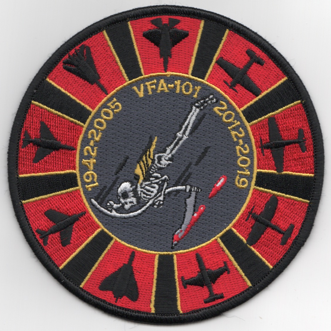 VFA-101 'DECOMMISSION' Patch (Red)