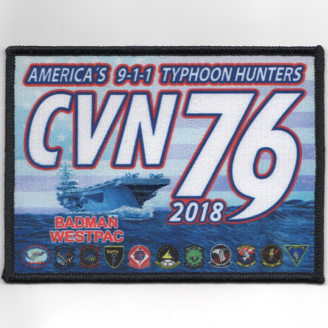 VFA-102/CVN-76/CVW-5 2018 'Typhoon Hunter' Cruise Patch