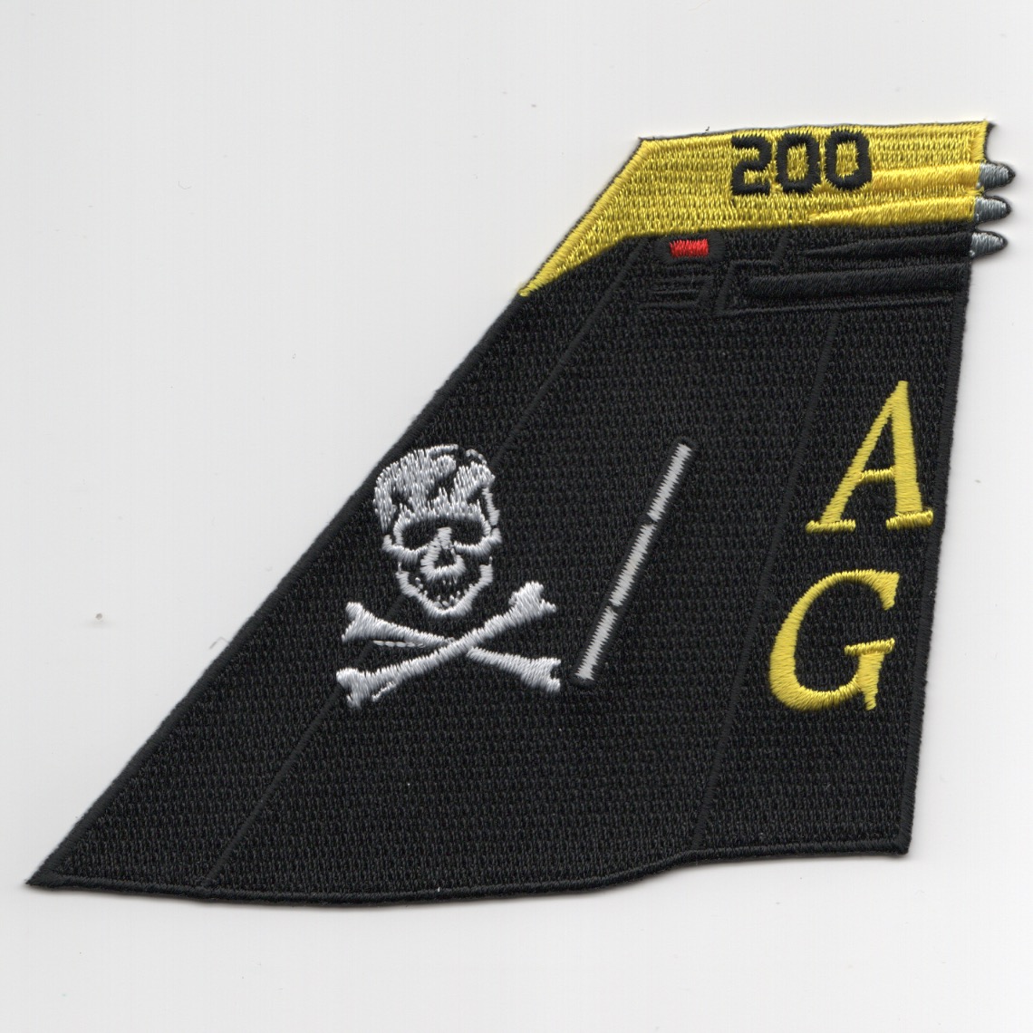 VFA-103 'AG' TAILFIN Patch (Black/Yellow Tip)