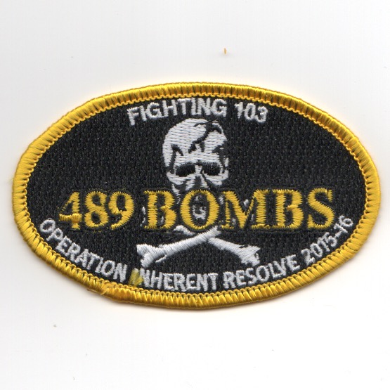 VFA-103 2016 '489 Bombs' OIR Cruise (Oval)
