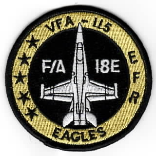VFA-115 F/A-18E Bullet (Black-Yellow/5-Stars)