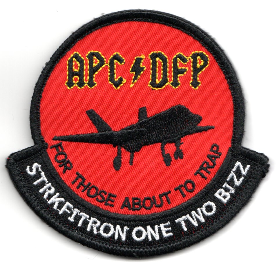 VFA-125 'AC/DC' CQ DET Sqdn Patch (Red)