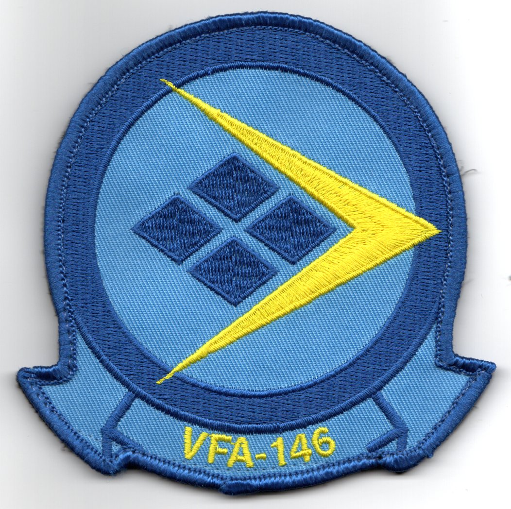VFA-146 F/A-18E Squadron Patch (MED Blue/V)