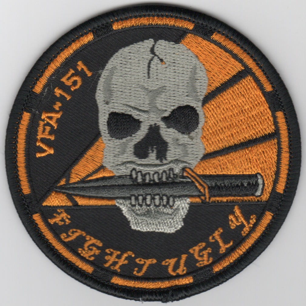 VFA-151 'Skull' Bullet Patch ('FU' Text/Velcro)
