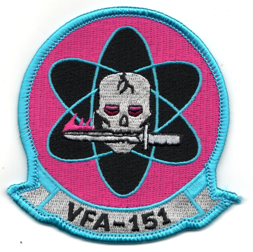 VFA-151 Squadron Patch (Pink-Aqua/No V)