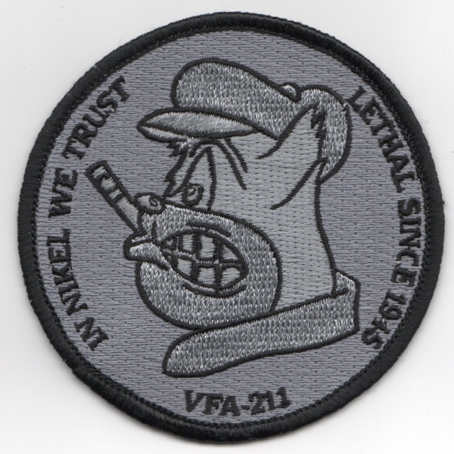 VFA-211 'IN NIKEL WE TRUST' Patch (Gray)