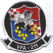 VFA-211 Squadron Patch (Black)