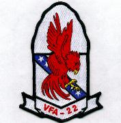 VFA-22 Squadron Patch (w/Scroll)