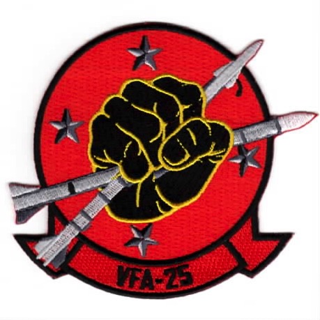 VFA-25 *SPECIALTY* Patch (ORDNANCE/Red)